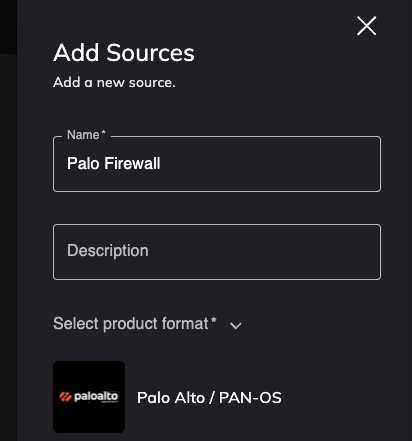 Realm Add Source page