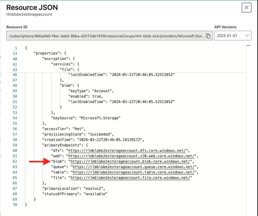 Storage Account Endpoint