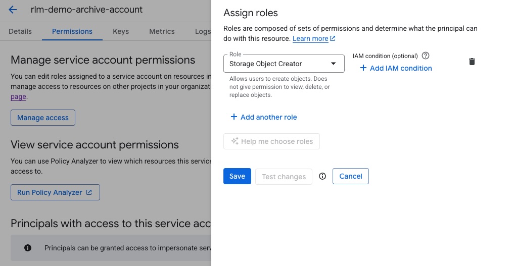 Service Account Role