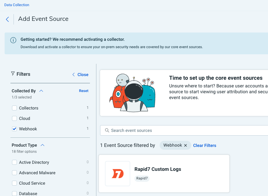 InsightIDR Add Event Source