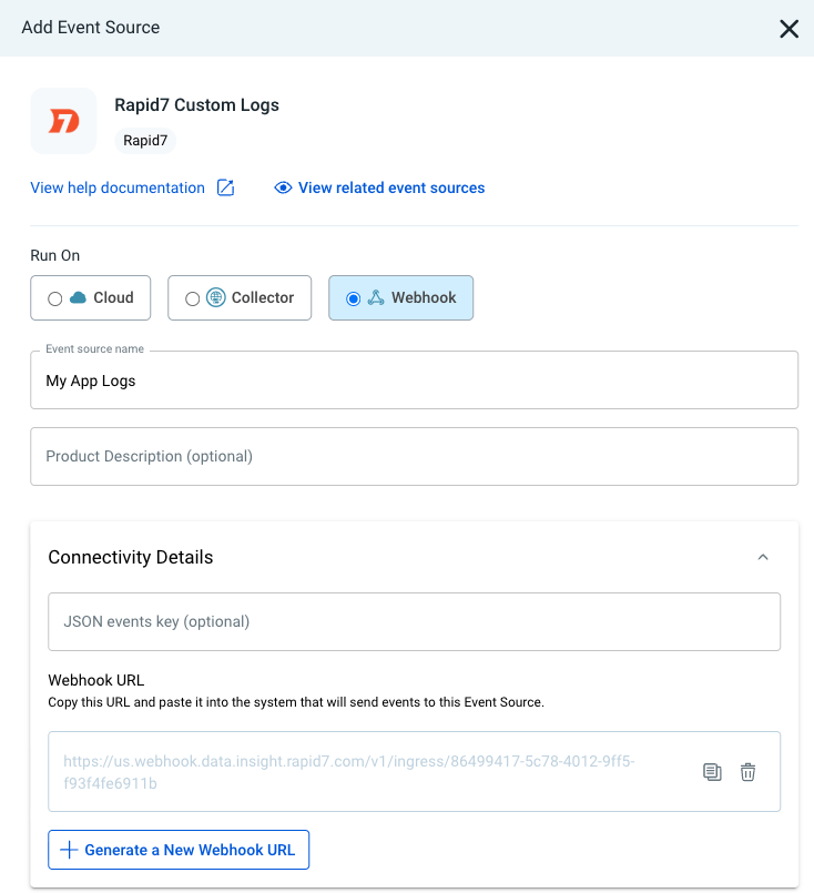 InsightIDR Configure Event Source