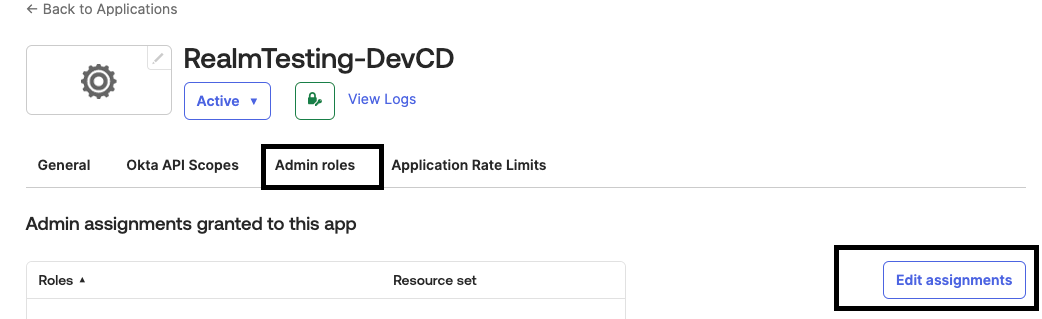 Okta Edit assignments