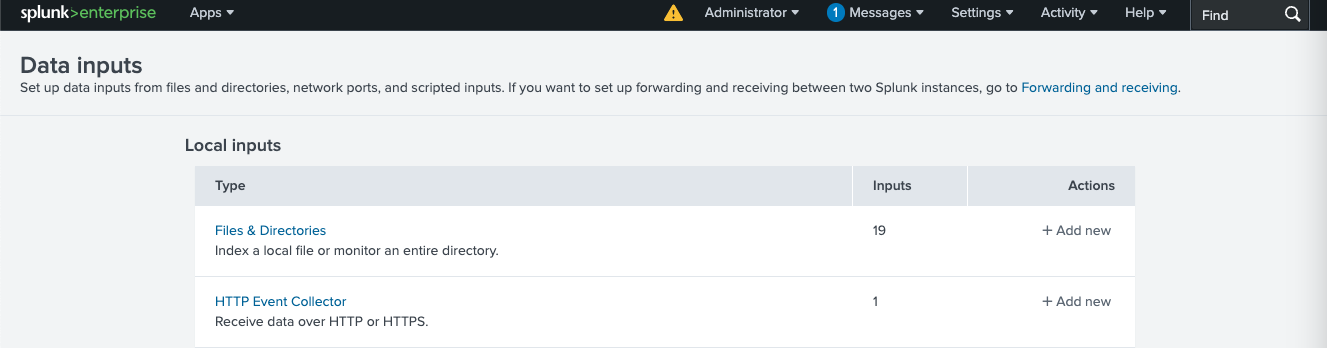 Splunk http event collector